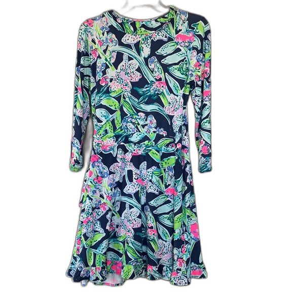 LILLY PULITZER JESSALYNNE ROMPER WRAP DRESS MEDIUM - Picture 6 of 7